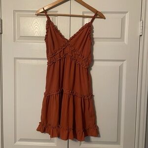 Ruffle Trim Sun Dress